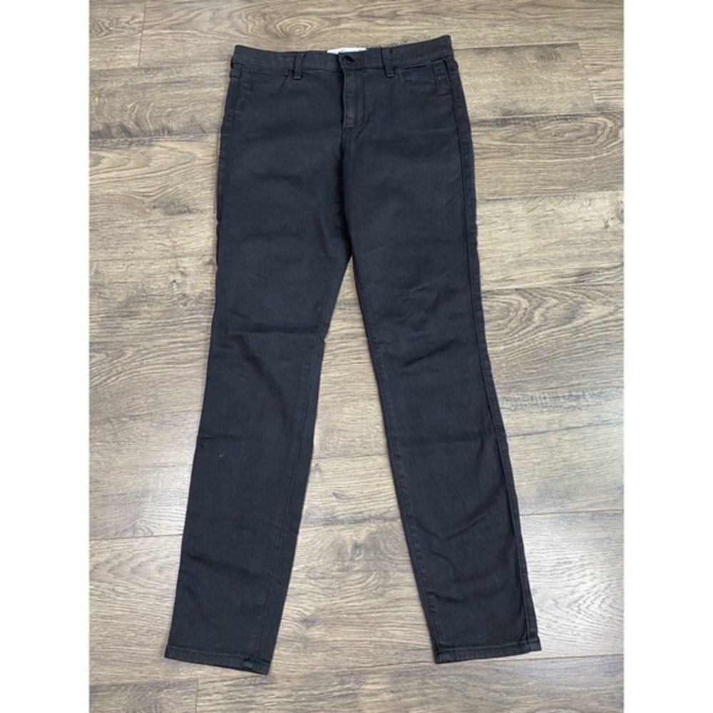 EUC Womens Abercrombie & Fitch Sateen Ultra High Skinny High Rise Black Size 6R‎